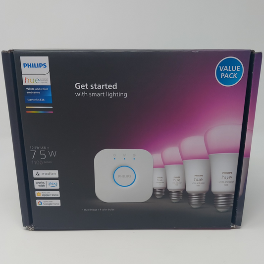 New Phillips Starter Kit e26 Smart Lights