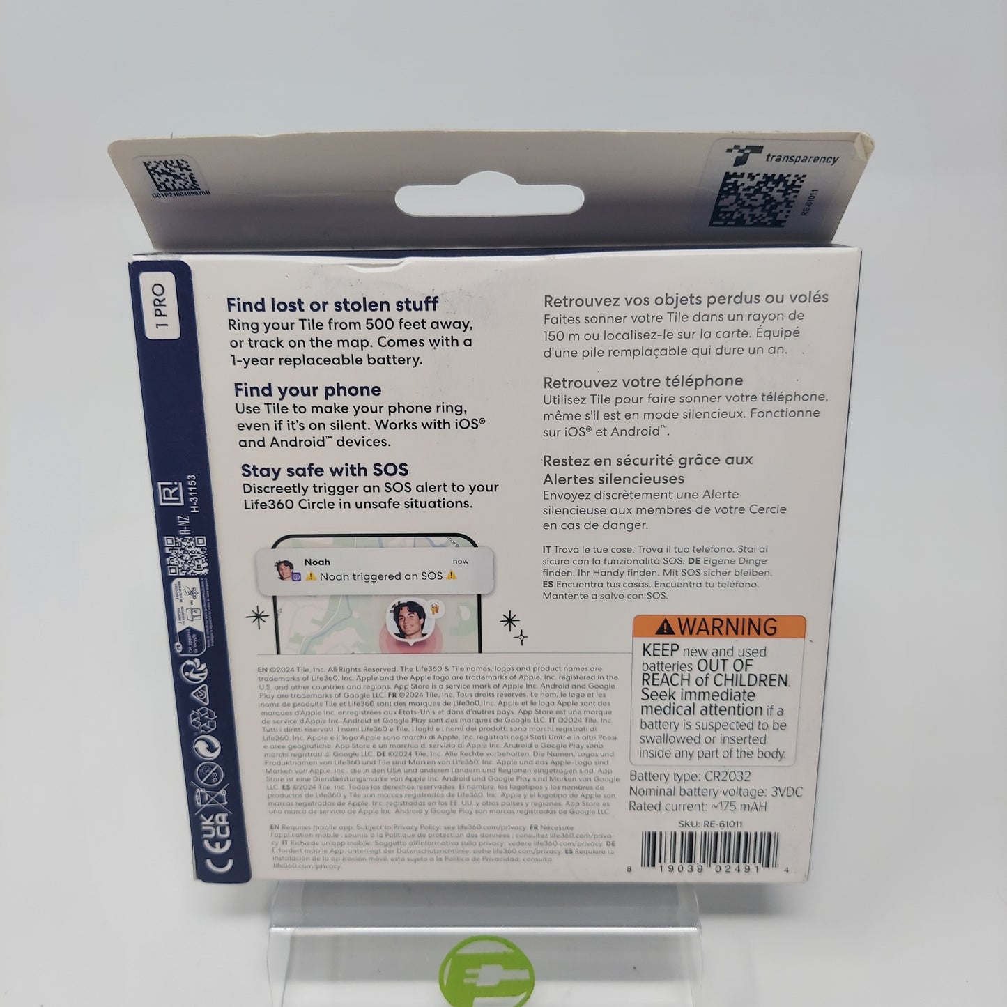 New Tile Life 360 Tracker RE-61011