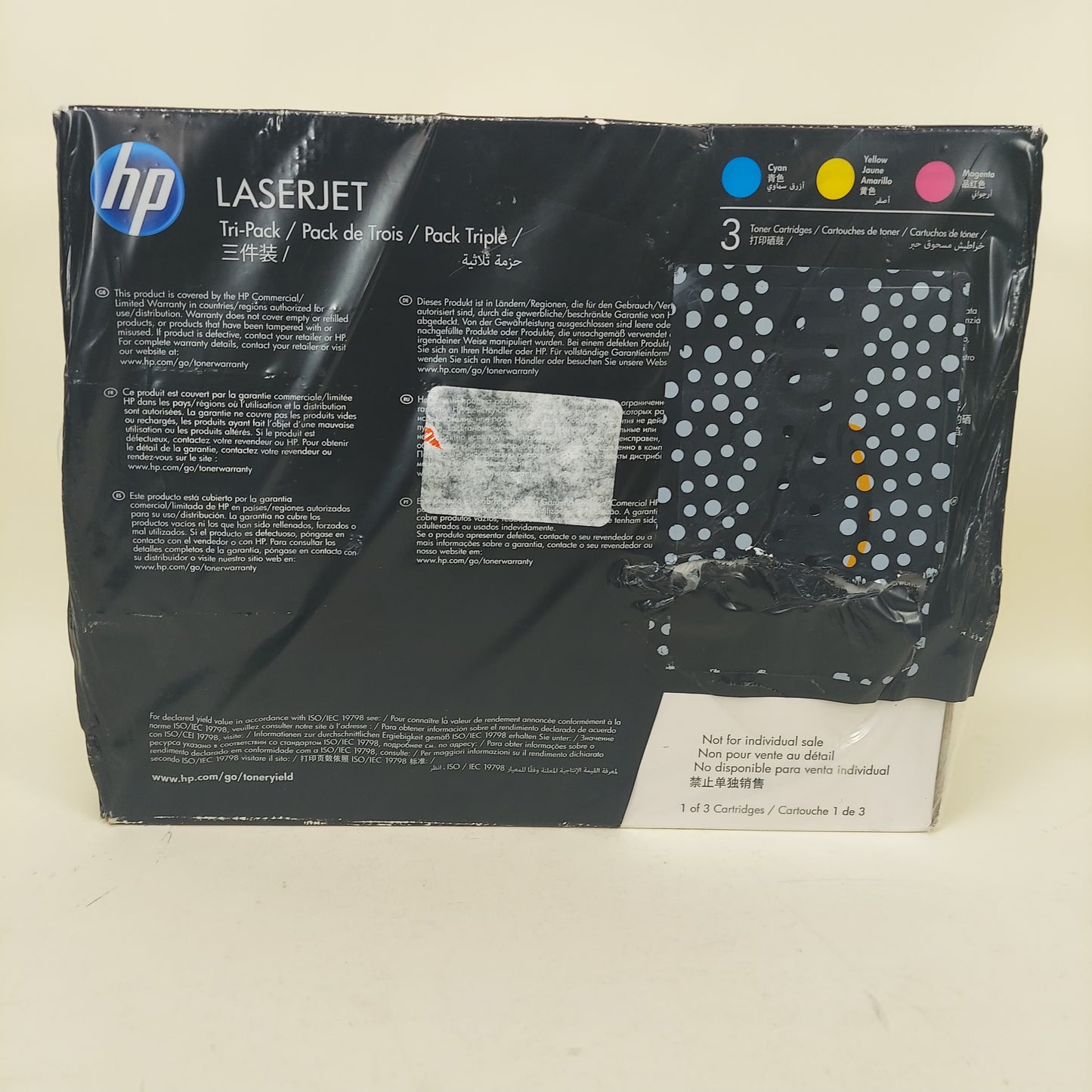 New HP Toner 202A CF500AM Yellow, Cyan and Magenta