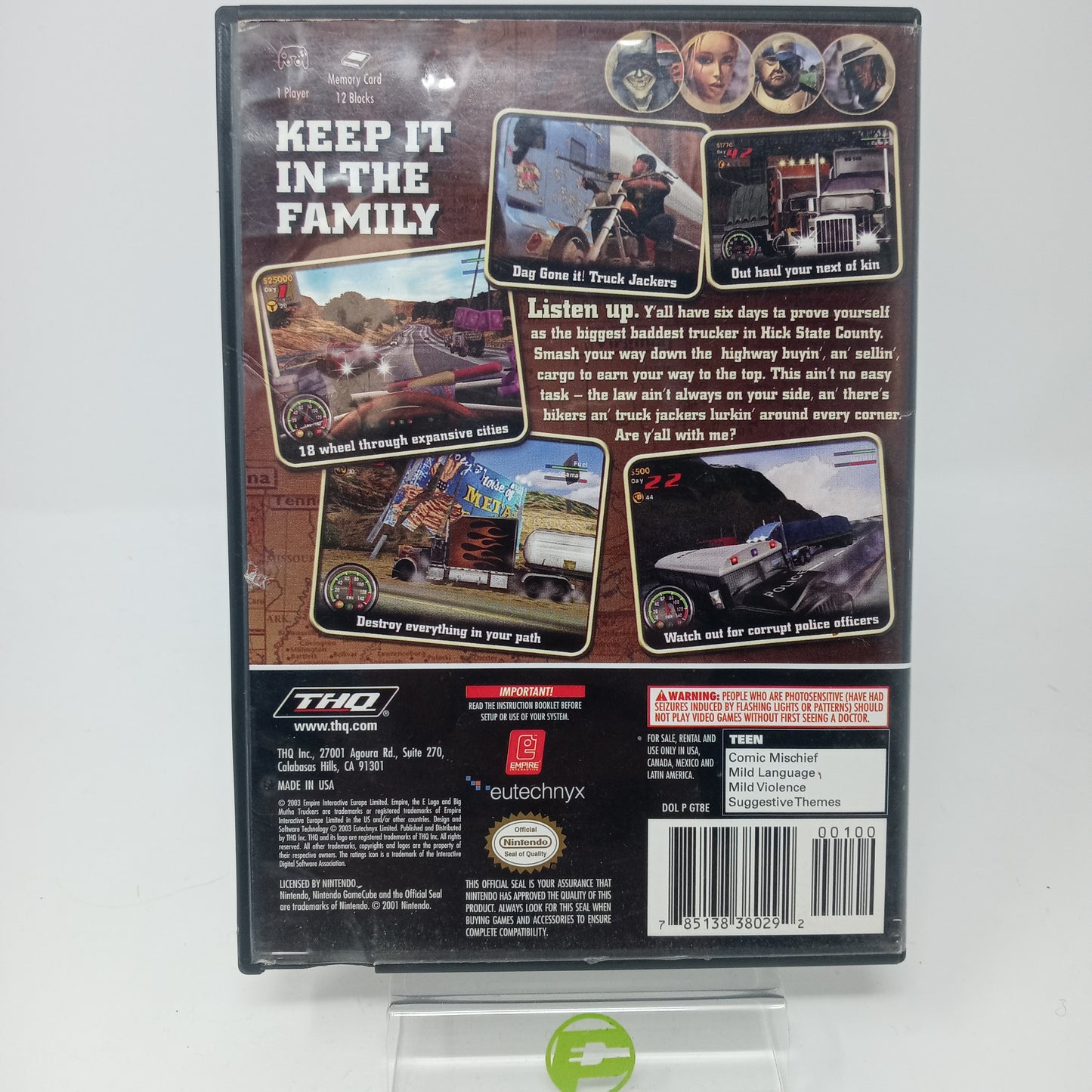 Big Mutha Truckers (Nintendo GameCube, 2003) CIB