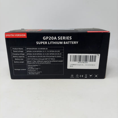 Digital Version Super Lithium Battery 20A Charger USB, LCD, BMS