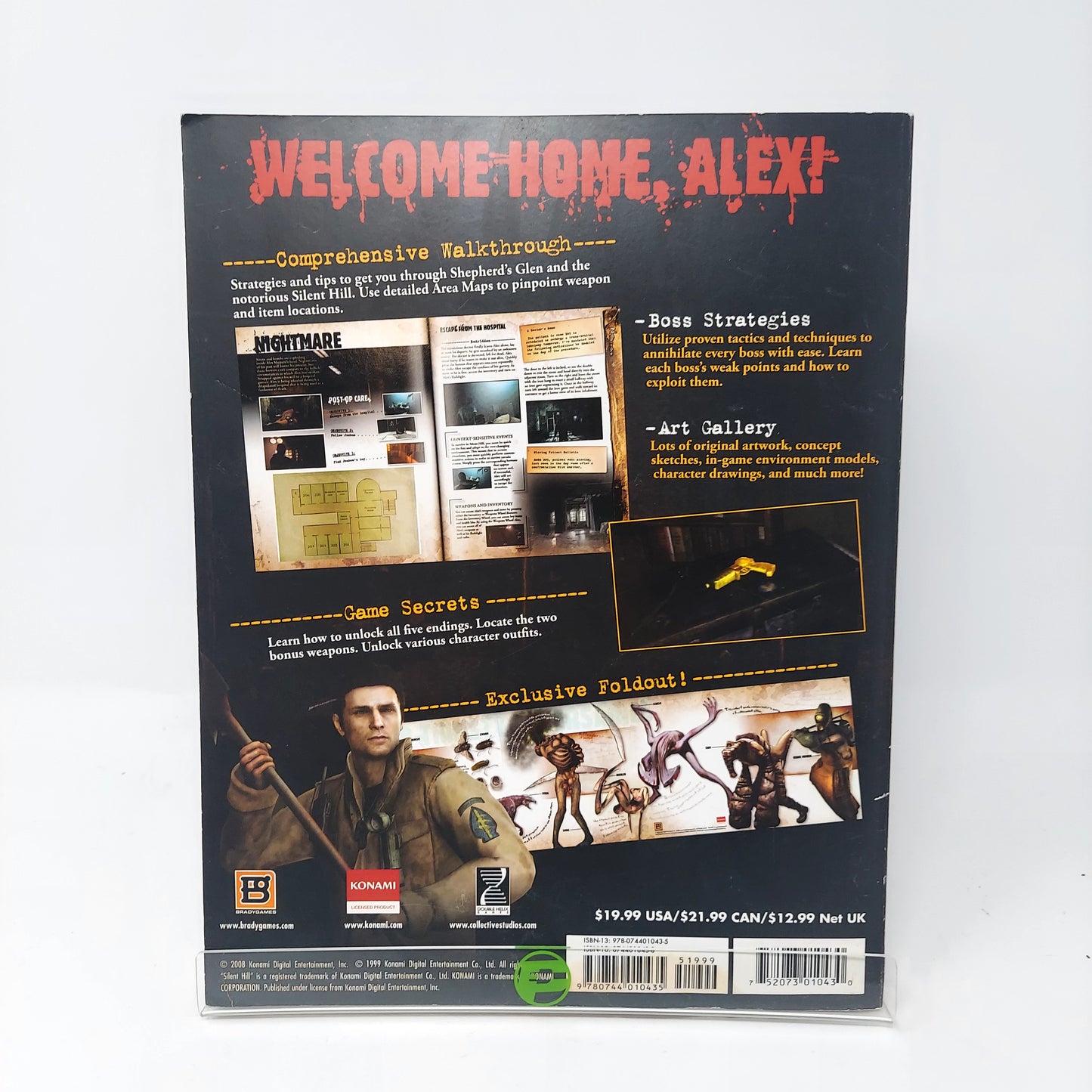 Brady Games Konami Silent Hill Homecoming Strategy Guide Water Damage