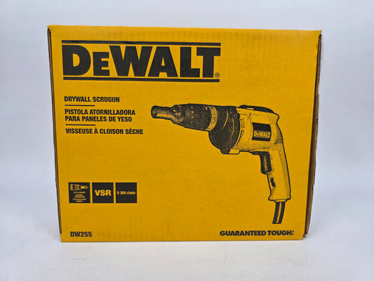 New DeWalt DW255 120V Corded Drywall Screwdriver