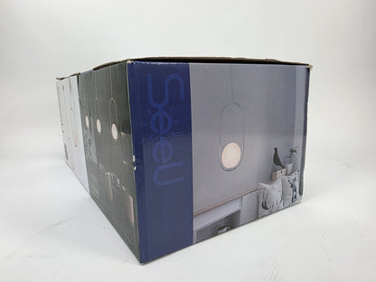 New Modern Style Chrome Chandelier, Single Hanging Light Fixture Milky Glass Globe