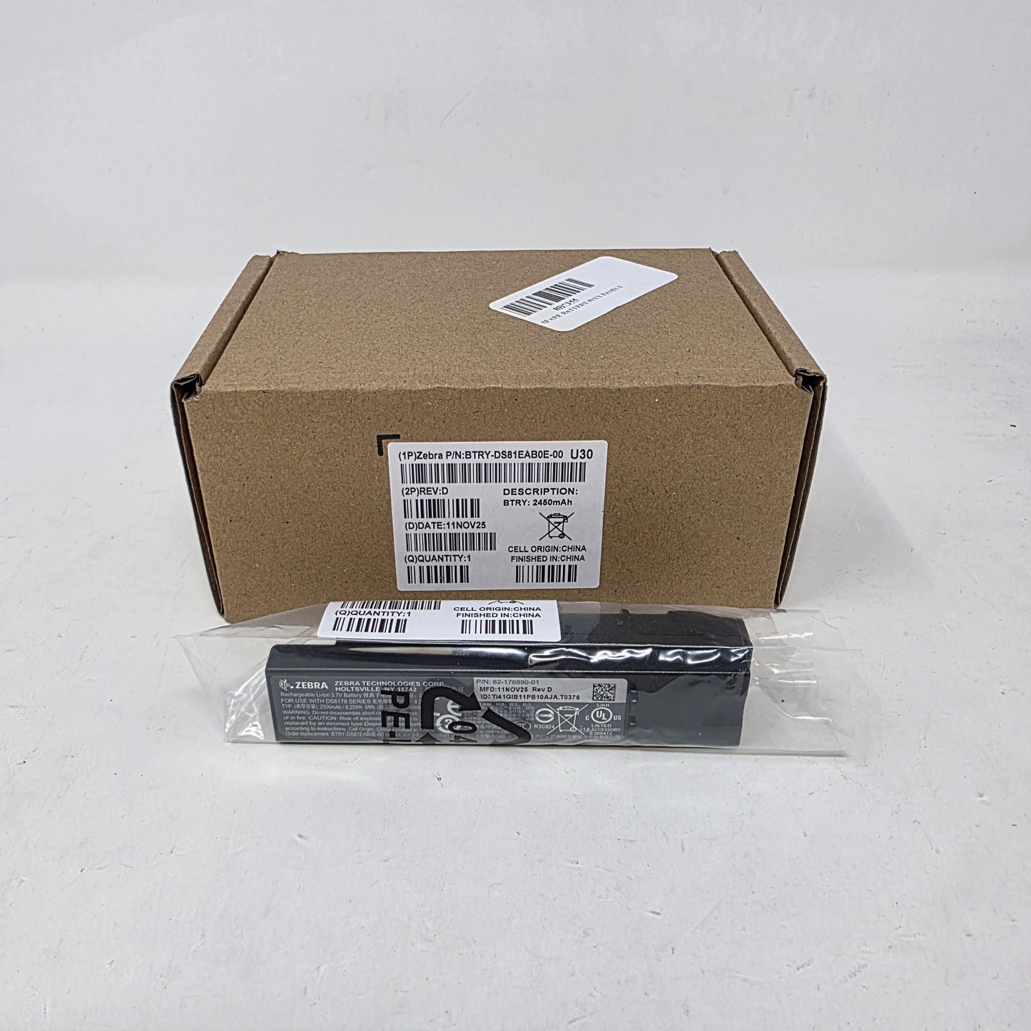 New Zebra Scanner Li‑Ion Battery 1PBTRY-DS81EAB0E-00 For DS8100/ DS8170 / DS8178