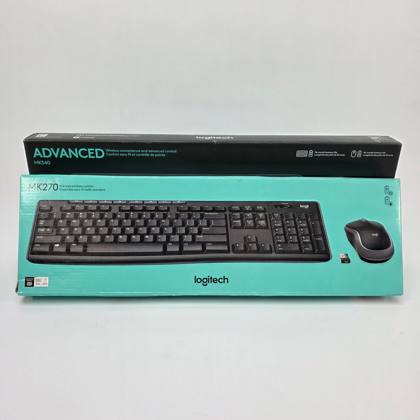 New Logitech Wireless Combo Keyboard/Mouse MK540,MK270