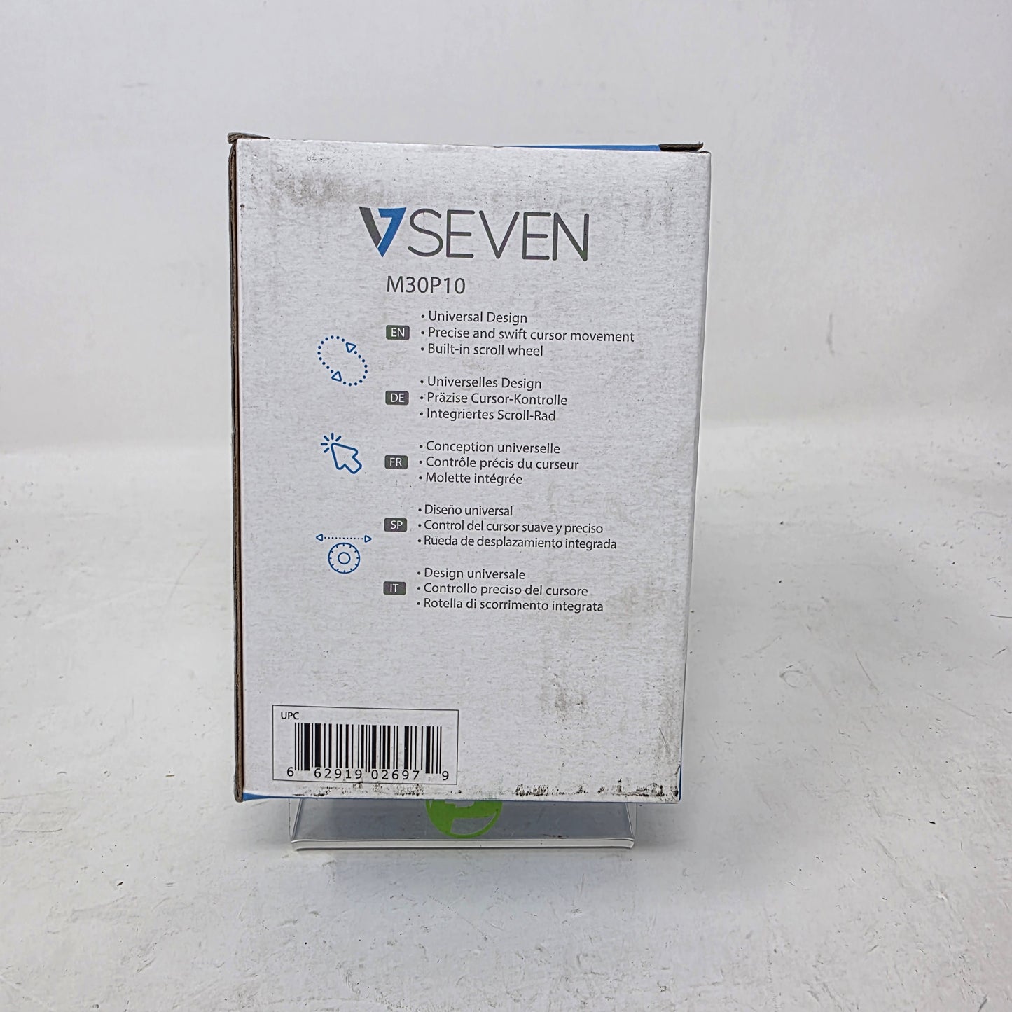 New V7 Seven Optical Wired USB Mouse Black M30P10-7N Lot of 6