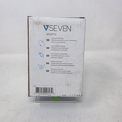 New V7 Seven Optical Wired USB Mouse Black M30P10-7N Lot of 6