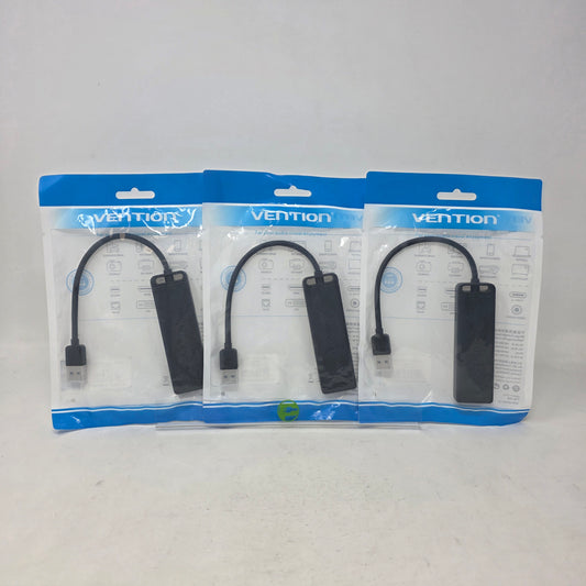 Lot Of 3 New VENTION CHLBB 4-port USB 3.0 HUB w/ Power Supply