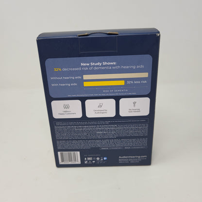 New Open Box Audien Hearing Atom Pro 2 Rechargeable Hearing Aids