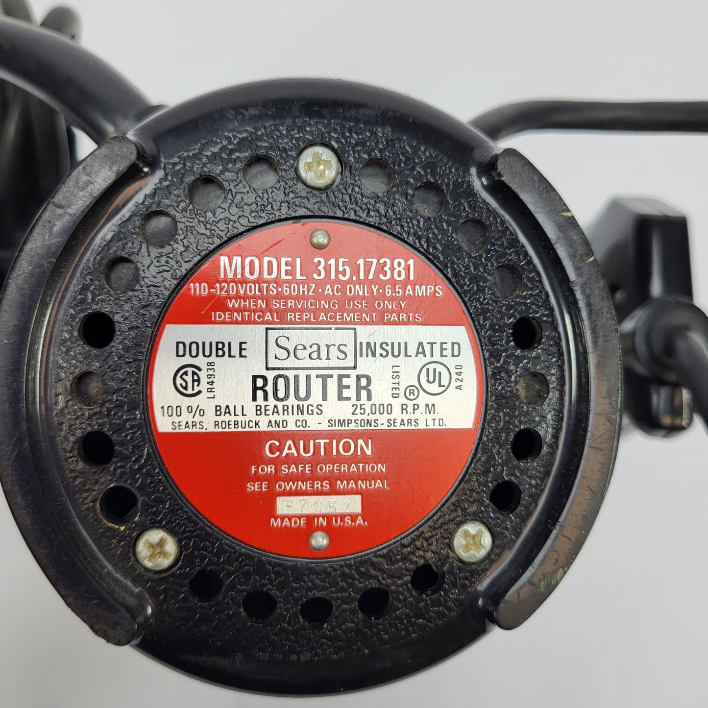 Craftsman 315-17381 120V Corded Router