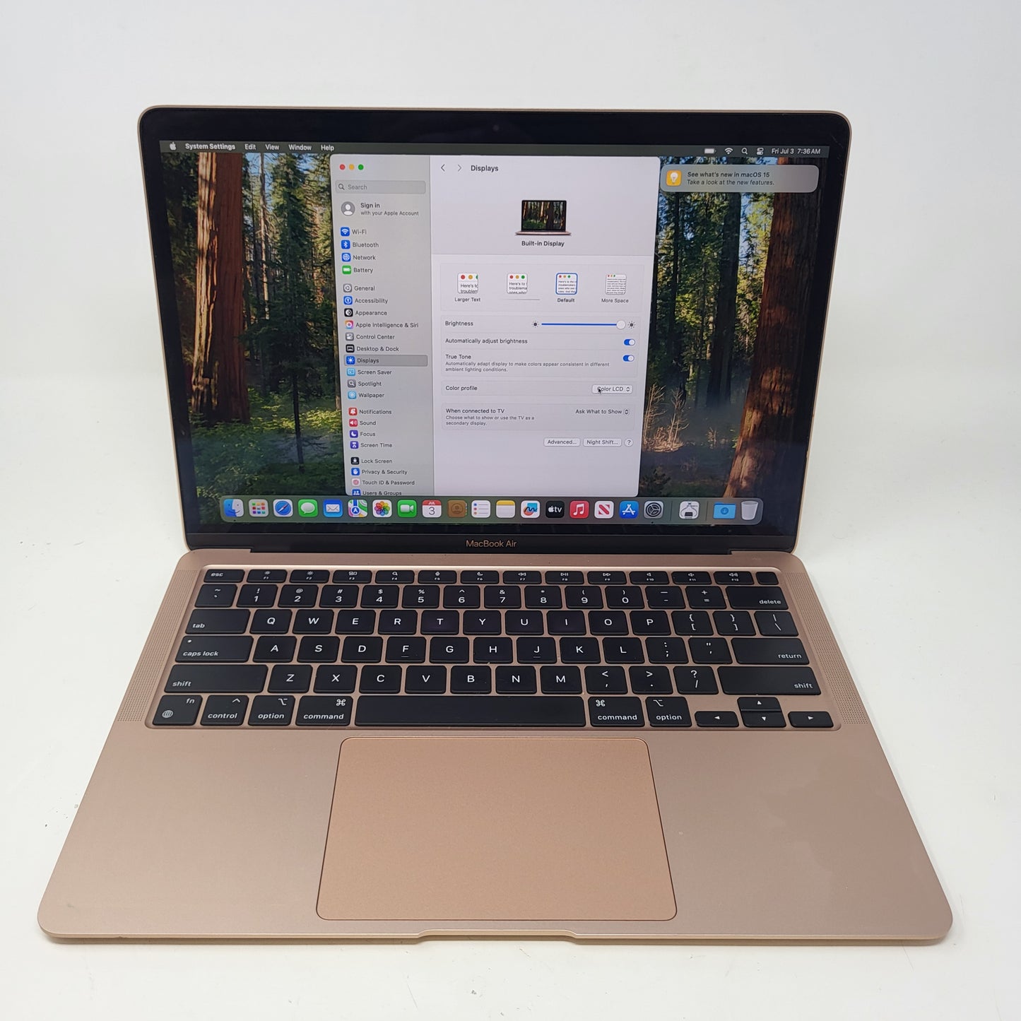 2020 Apple MacBook Air 13.3" M1 7C GPU 3.2GHz 8GB RAM 256GB SSD A2337