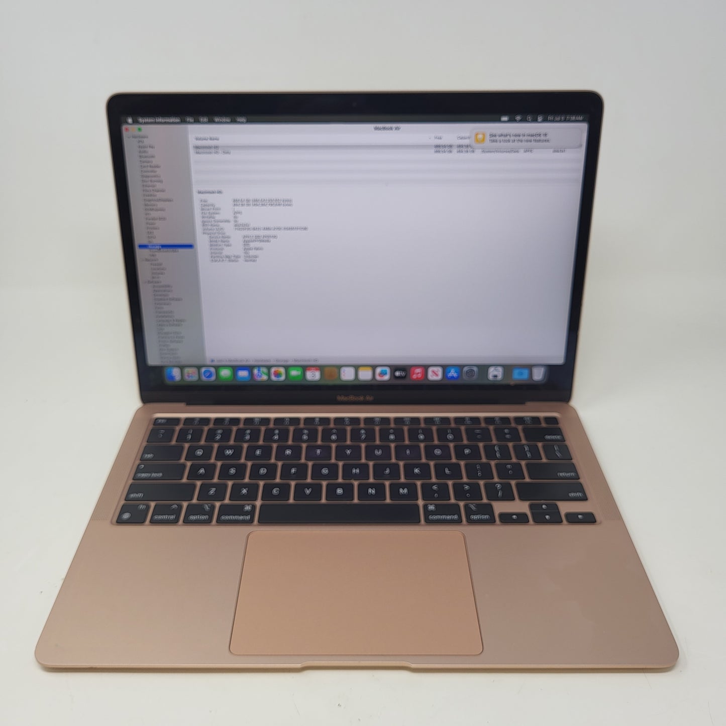 2020 Apple MacBook Air 13.3" M1 7C GPU 3.2GHz 8GB RAM 256GB SSD A2337