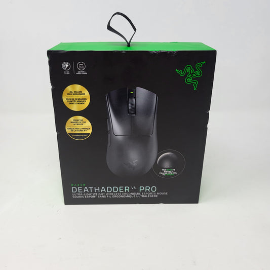 New Razer DeathAdder V4 Pro HPD01 Wireless Gaming Mouse Black