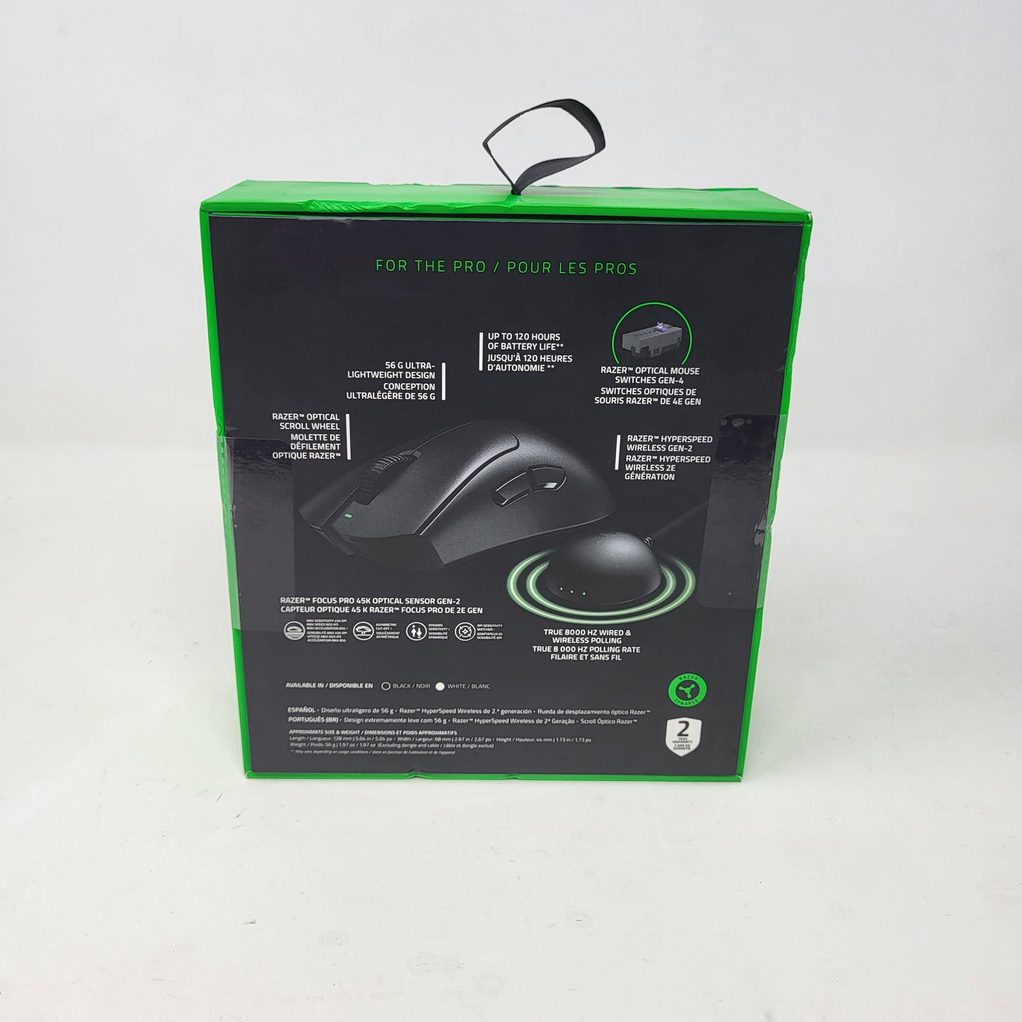 New Razer DeathAdder V4 Pro HPD01 Wireless Gaming Mouse Black
