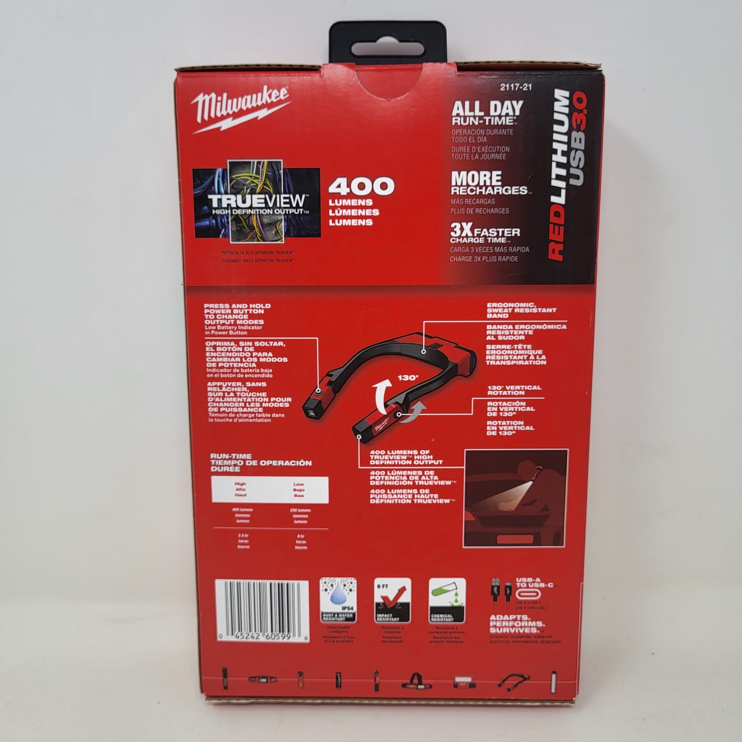 New Milwaukee 2117-21 USB C Work Light