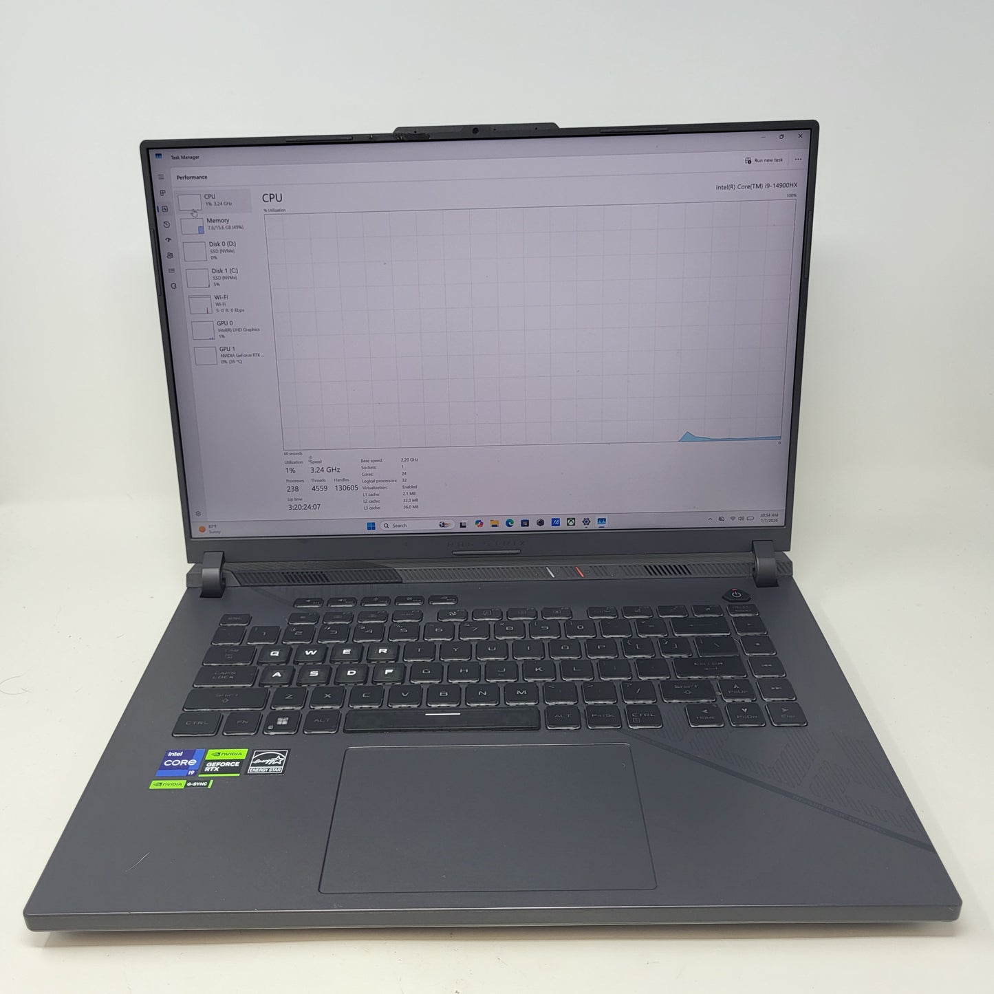 Asus ROG Strix G15 G614J 16" i9-14900HX 3.2GHz 16GB RAM 2TB SSD GeForce RTX 4060