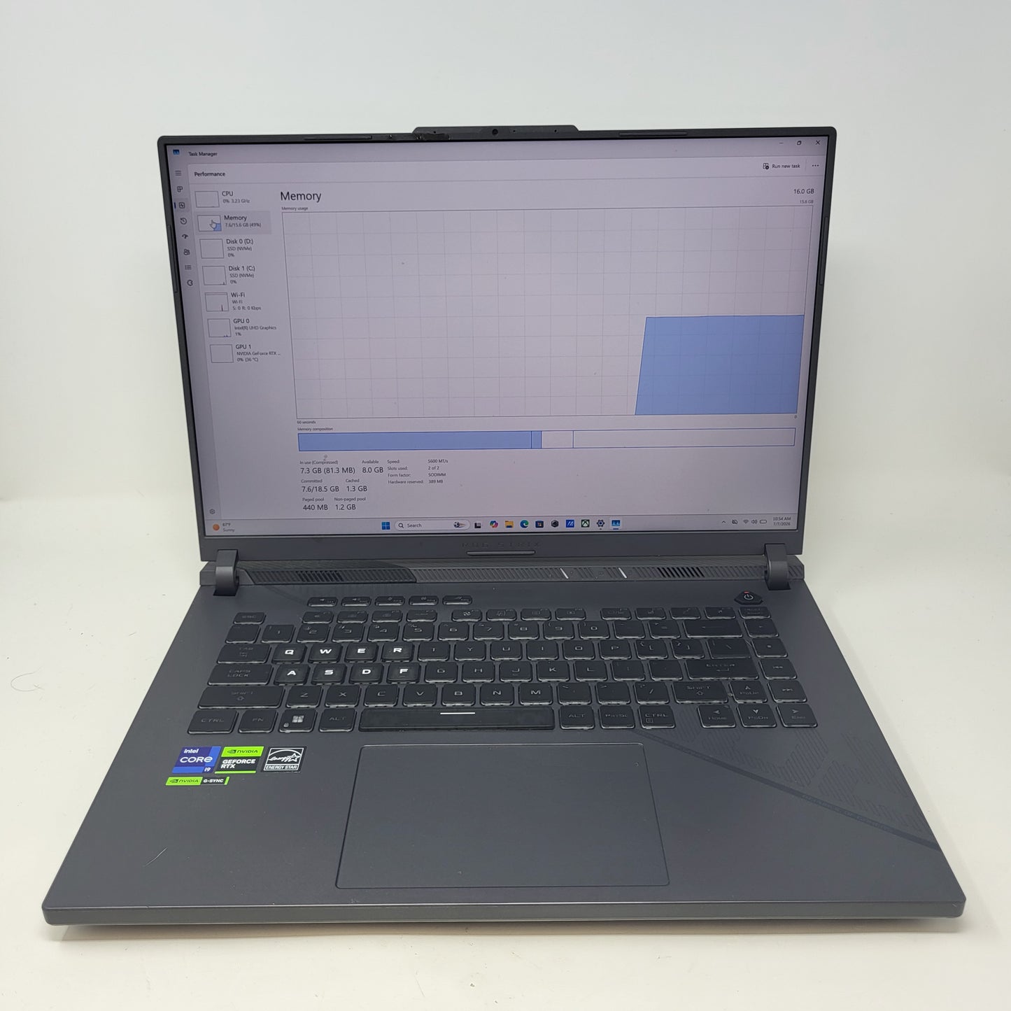 Asus ROG Strix G15 G614J 16" i9-14900HX 3.2GHz 16GB RAM 2TB SSD GeForce RTX 4060