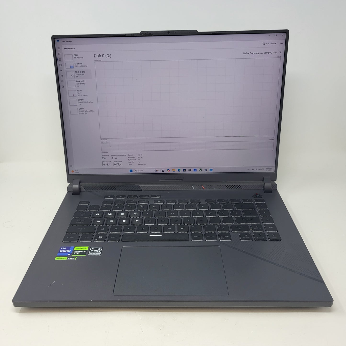 Asus ROG Strix G15 G614J 16" i9-14900HX 3.2GHz 16GB RAM 2TB SSD GeForce RTX 4060