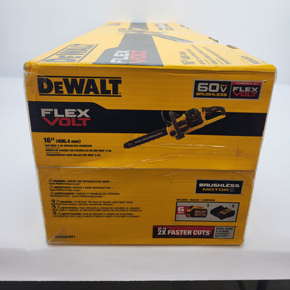 New DeWalt DCCS670T1 20V/60V Max Brushless Cordless Chainsaw
