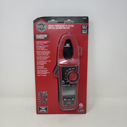 New Doyle 59456 1000V 1000A HVAC & Auto AC/DC Digital Clamp Meter