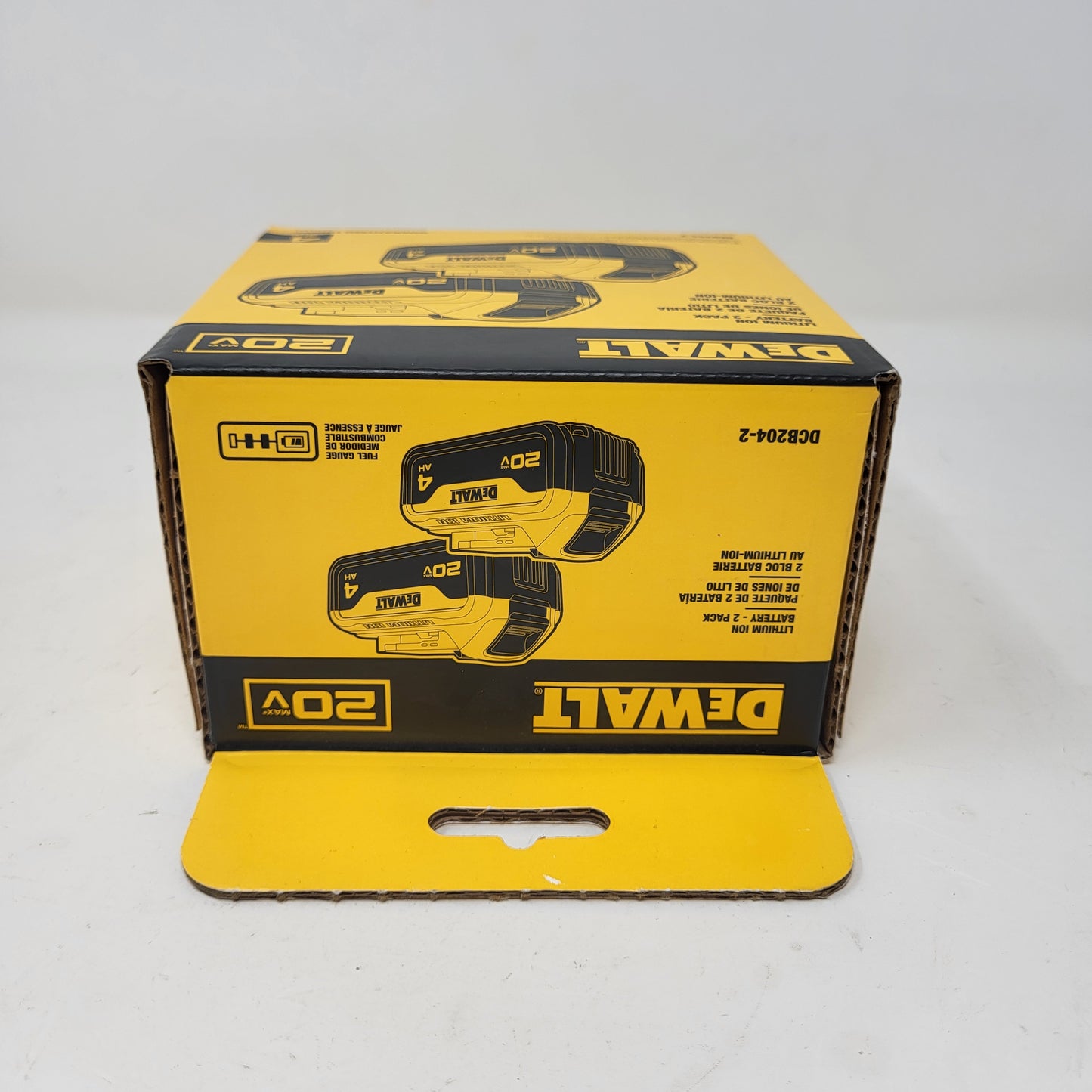 New DeWalt DCB204-2 20V MAX Premium Lithium-Ion 4.0Ah Battery 2 Pack