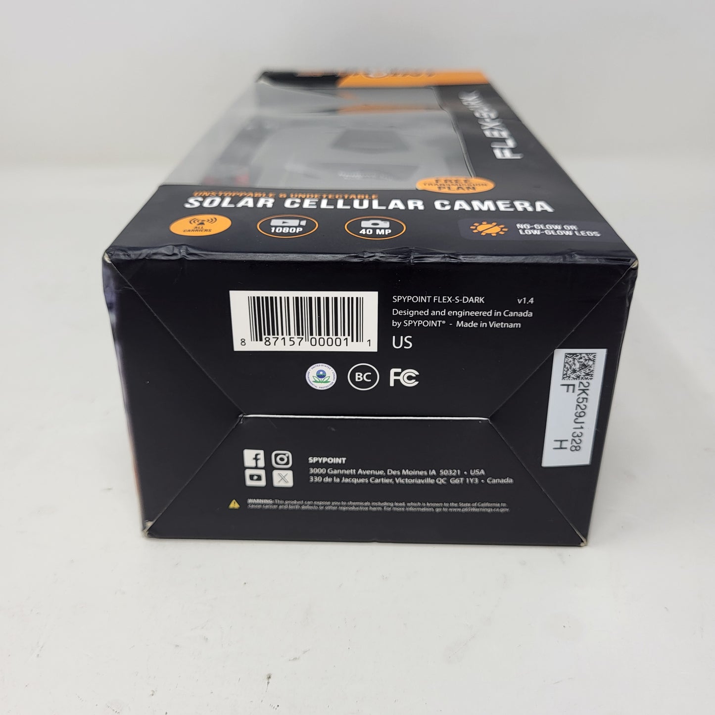 New Spypoint Flex-S-Dark Solar Outdoor Cellular Trail Camera