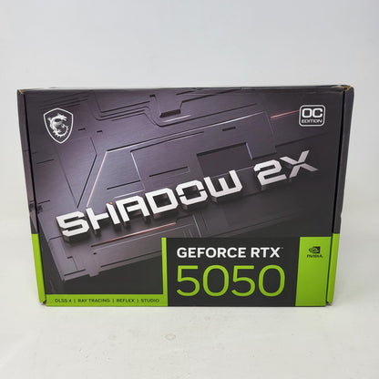 New MSI GeForce RTX 5050 SHADOW 2X OC 8GB GDDR6 Graphics Card G5050-8S2C