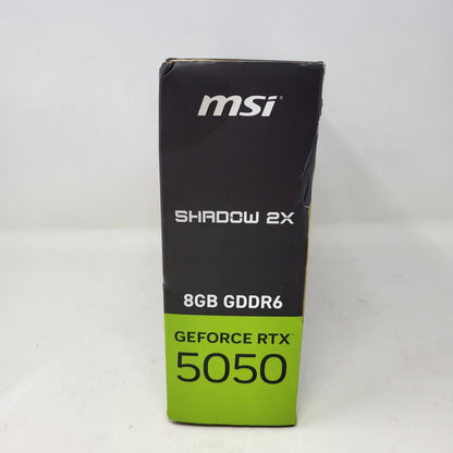 New MSI GeForce RTX 5050 SHADOW 2X OC 8GB GDDR6 Graphics Card G5050-8S2C