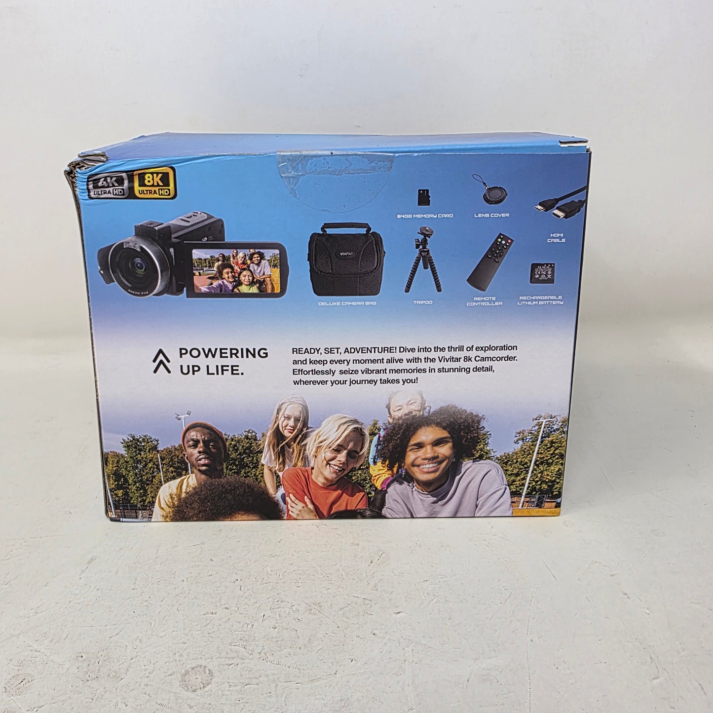 New Vivitar 8K Ultra HD Digital Video Camcorder Black