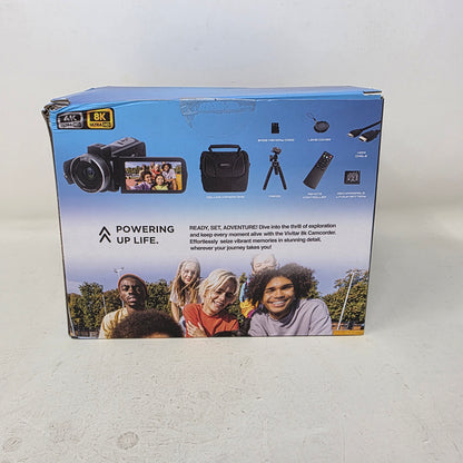 New Vivitar 8K Ultra HD Digital Video Camcorder Black
