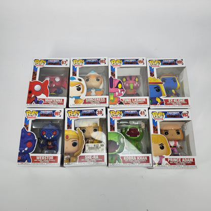 Lot Of 8 New funko Pops Masters of the universe collection