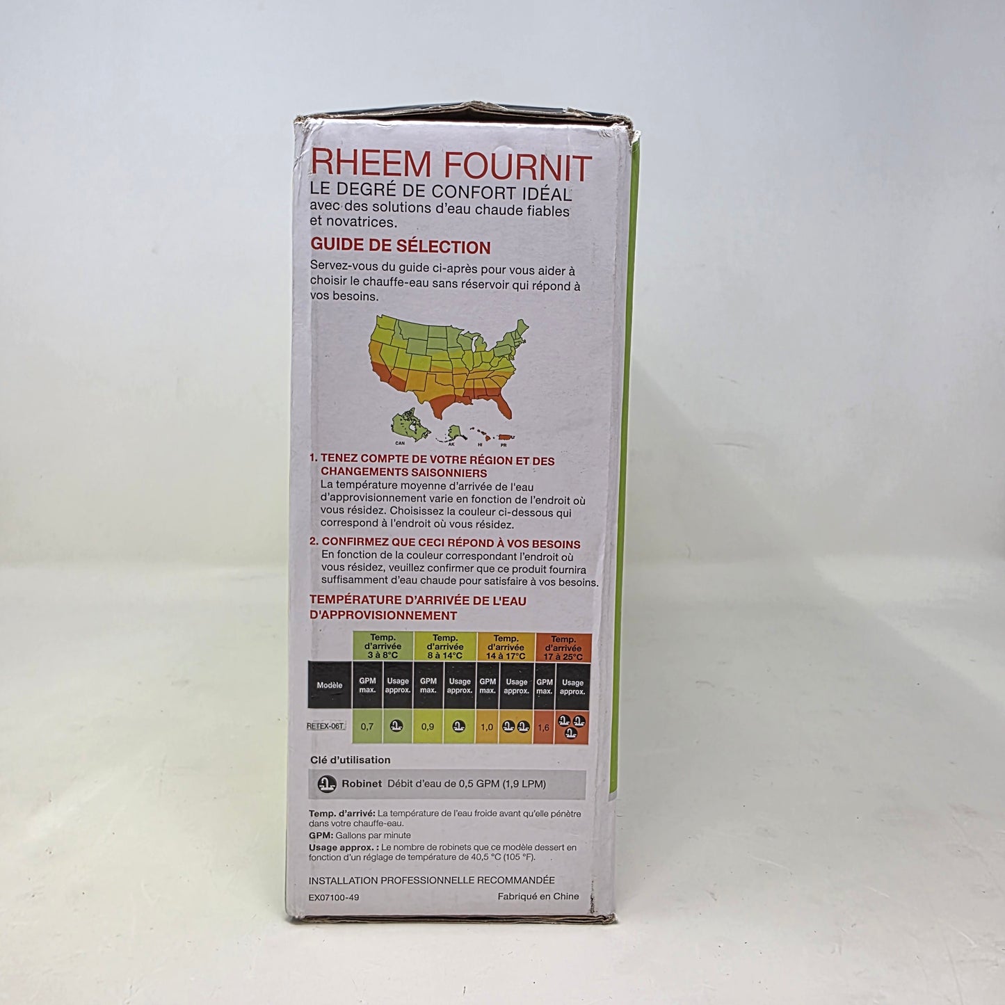 New Rheem 5.5 KW 1.6 GPM 240-Volt Tankless Electric Water Heater RETEX-06T