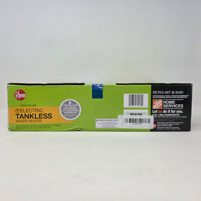 New Rheem 5.5 KW 1.6 GPM 240-Volt Tankless Electric Water Heater RETEX-06T