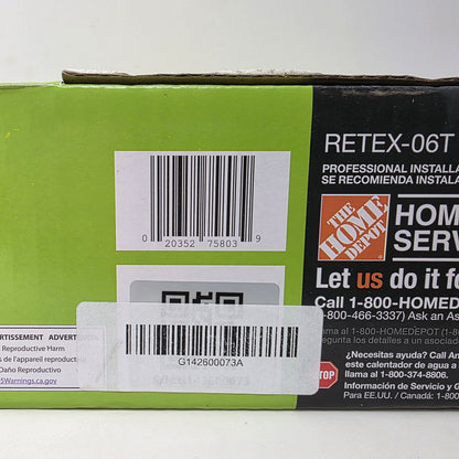New Rheem 5.5 KW 1.6 GPM 240-Volt Tankless Electric Water Heater RETEX-06T