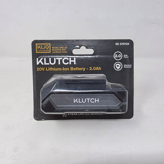 New Klutch KLiQ 5797434 20V 2.0Ah Lithium-Ion Battery Pack