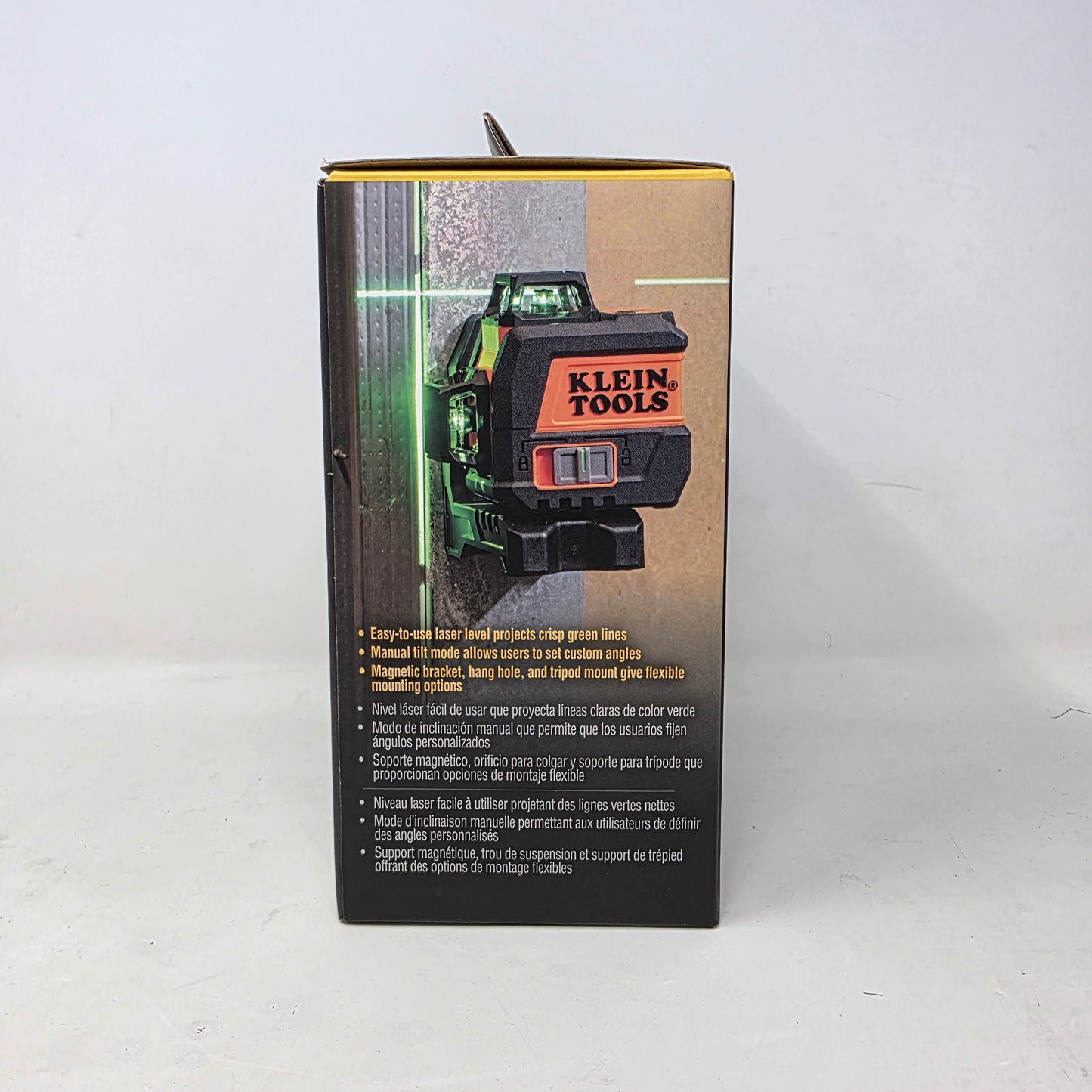 New Klein Tools 93CPLG Compact Rechargeable Green Planar Laser Level 100'