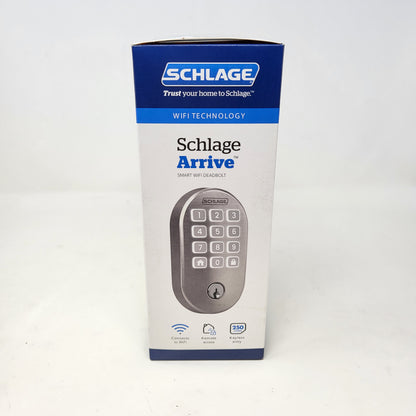 New Schlage Arrive Nickel Wireless Smart Door Lock BE459WBRMN619