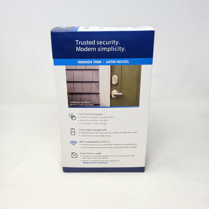 New Schlage Arrive Nickel Wireless Smart Door Lock BE459WBRMN619