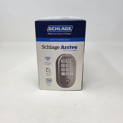 New Schlage Arrive Nickel Wireless Smart Door Lock BE459WBRMN619