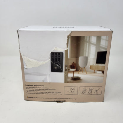 New Open Box Aqara B50 Smart Wi-Fi & Bluetooth Keypad Electronic Deadbolt Lock Black
