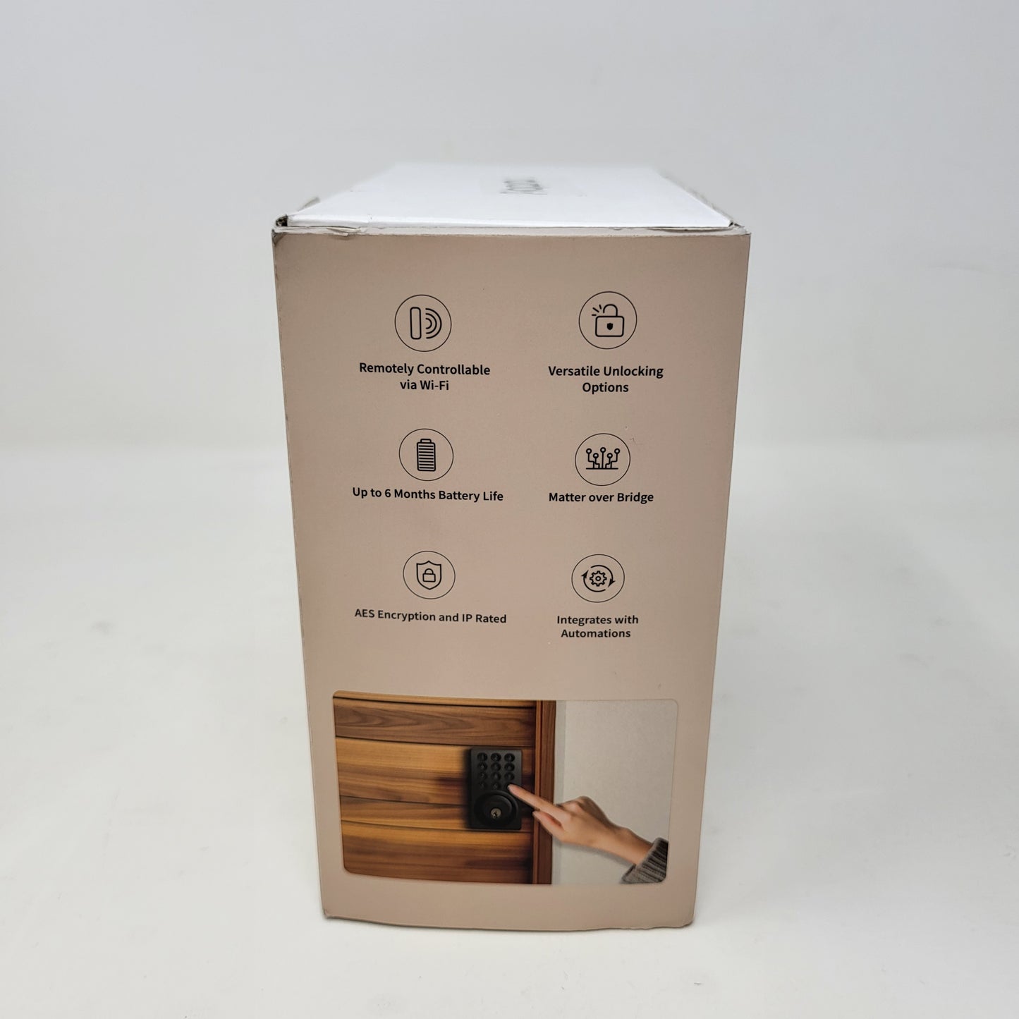 New Open Box Aqara B50 Smart Wi-Fi & Bluetooth Keypad Electronic Deadbolt Lock Black