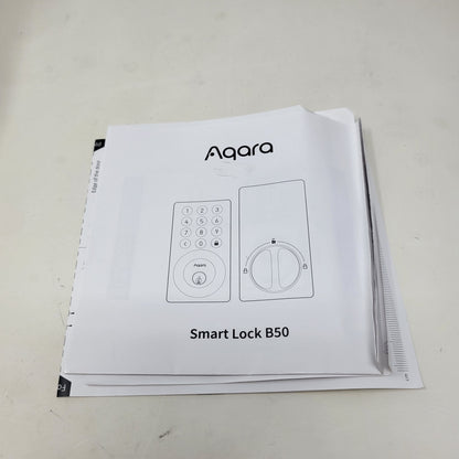 New Open Box Aqara B50 Smart Wi-Fi & Bluetooth Keypad Electronic Deadbolt Lock Black