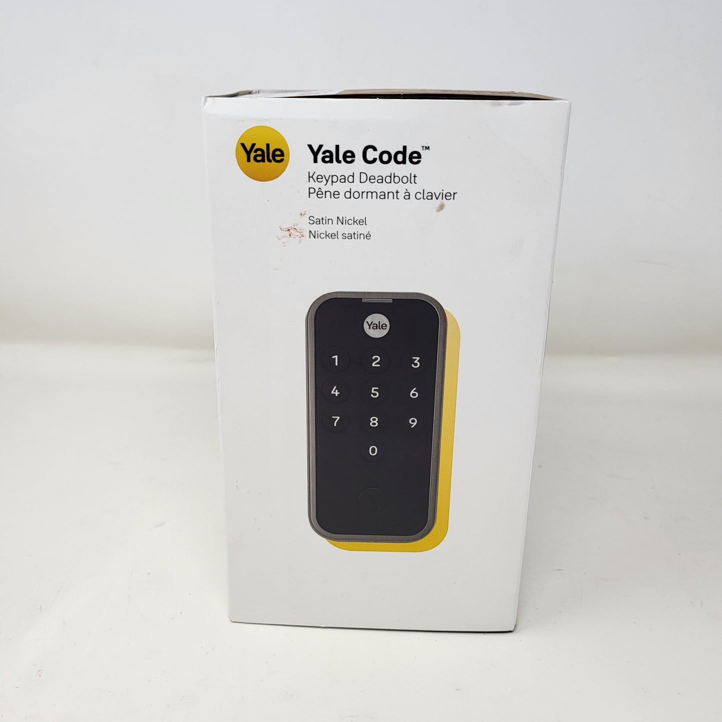New Yale  Code Keypad Deadbolt  Key-Free Entry Satin Nickel YED210-NR-619