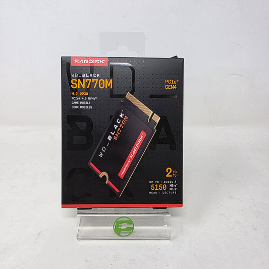 New SanDisk 2230mm Black SN770M 2TB M.2 NVMe Gen 4.0 x 4 SSD WDBDNH0020BBK-WRSN