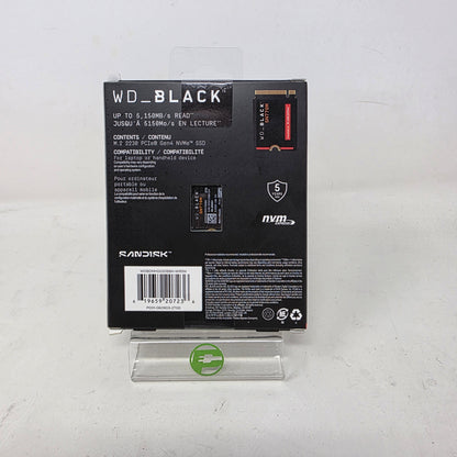 New SanDisk 2230mm Black SN770M 2TB M.2 NVMe Gen 4.0 x 4 SSD WDBDNH0020BBK-WRSN