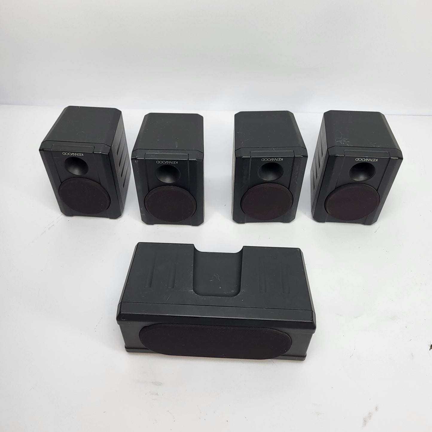 Set of 5 Kenwood KS-206HT Home Theater Surround Speakers Black