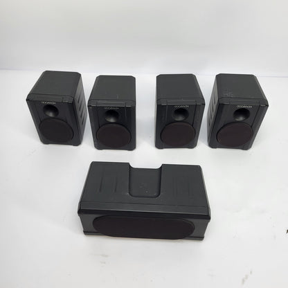 Set of 5 Kenwood KS-206HT Home Theater Surround Speakers Black