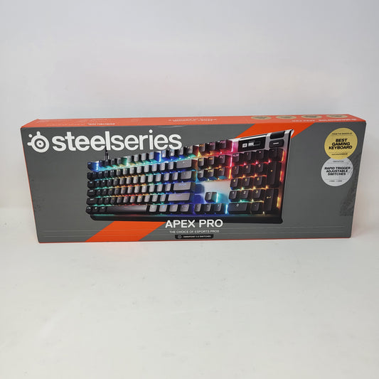SteelSeries Apex Pro Gen 3 OmniPoint 3.0 HyperMagnetic Switches Keyboard Black