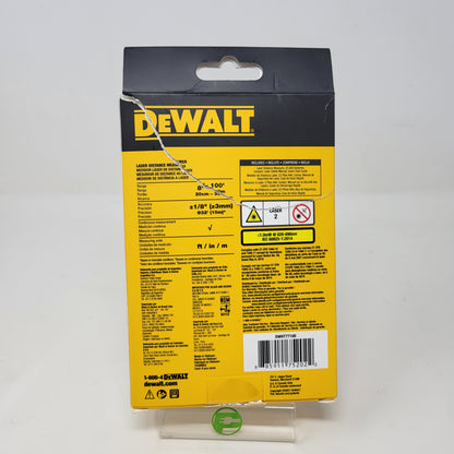 New DeWalt DWHT77100 3V 100 Ft. Laser Distance Measurer